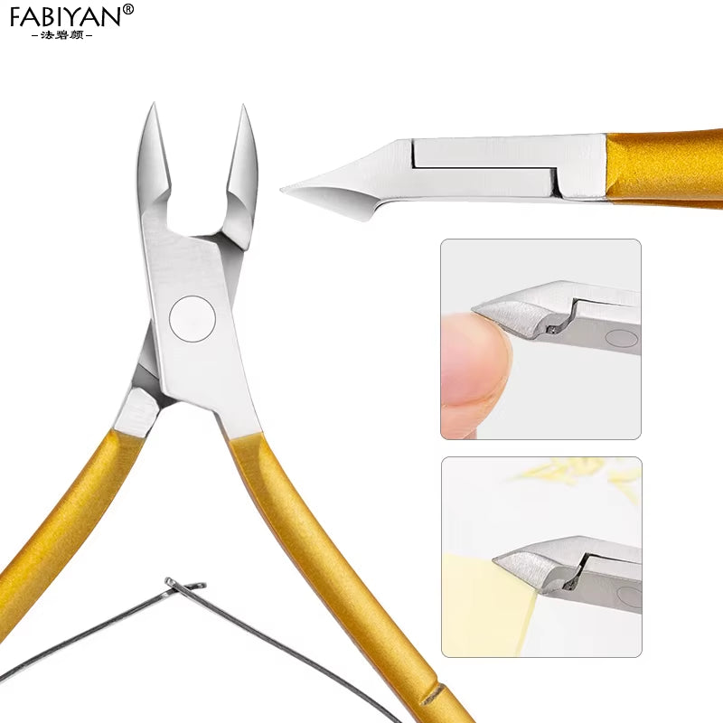 Cuticle Nippers Scissor Nail Art Clipper Dead Skin Remover Pliers Manicure Pedicure Trimming Tool D-501 Stainless Steel