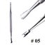 1Pcs Double-Ended Stainless Steel Cuticle Pusher Dead Skin Push Remover for Pedicure Manicure Nail Art Cleaner Care Tool