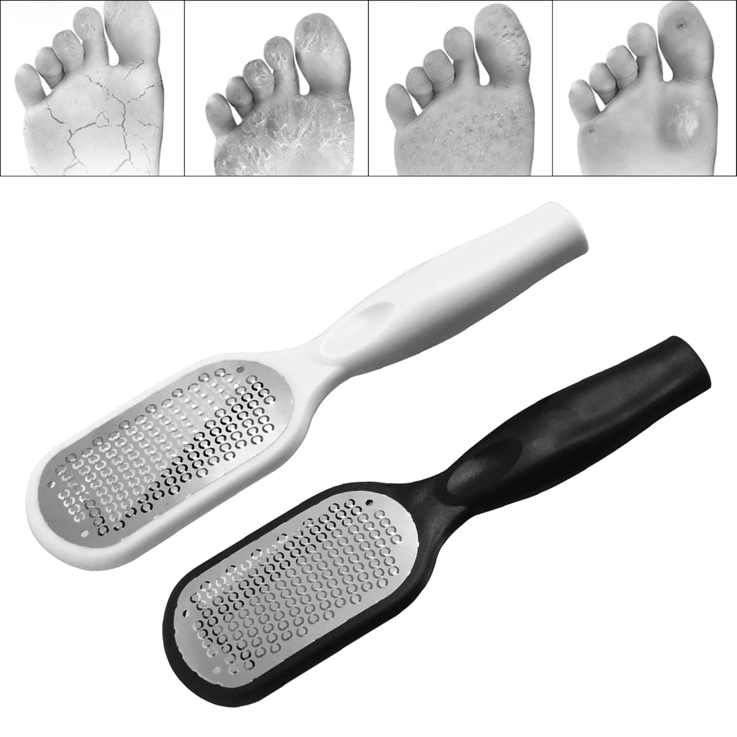 Foot File Hard Dead Skin Remover,Cracked Heels Callus Pedicure Scrubber Scraper Grater Pumice Stone Exfoliator Rasp Pedi Files for Feet Care