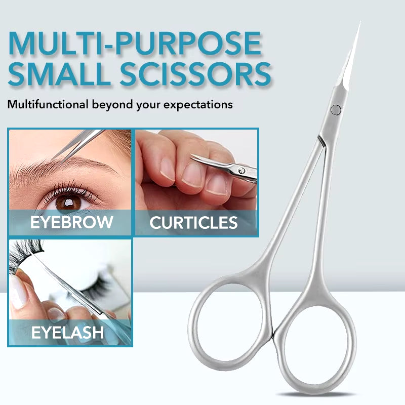 Stainless Steel Cuticle Scissors Dead Skin Remover for Nails Art Clippers Russian Nail Scissors Manicure Curved Tip Scissor