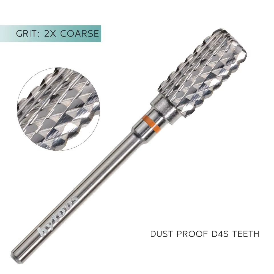 Safety Nail Drill Bits 13Mm Barrel Dust Proof D4S Right-Handed Carbide Drill Bits for Nails Electric Manicure Drills Tool