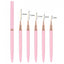 5 Pcs Nail Art Liner Brushes Set Elongated Lines Striping Drawing UV Gel Painting Nail Design Pen Professional Manicure Tool