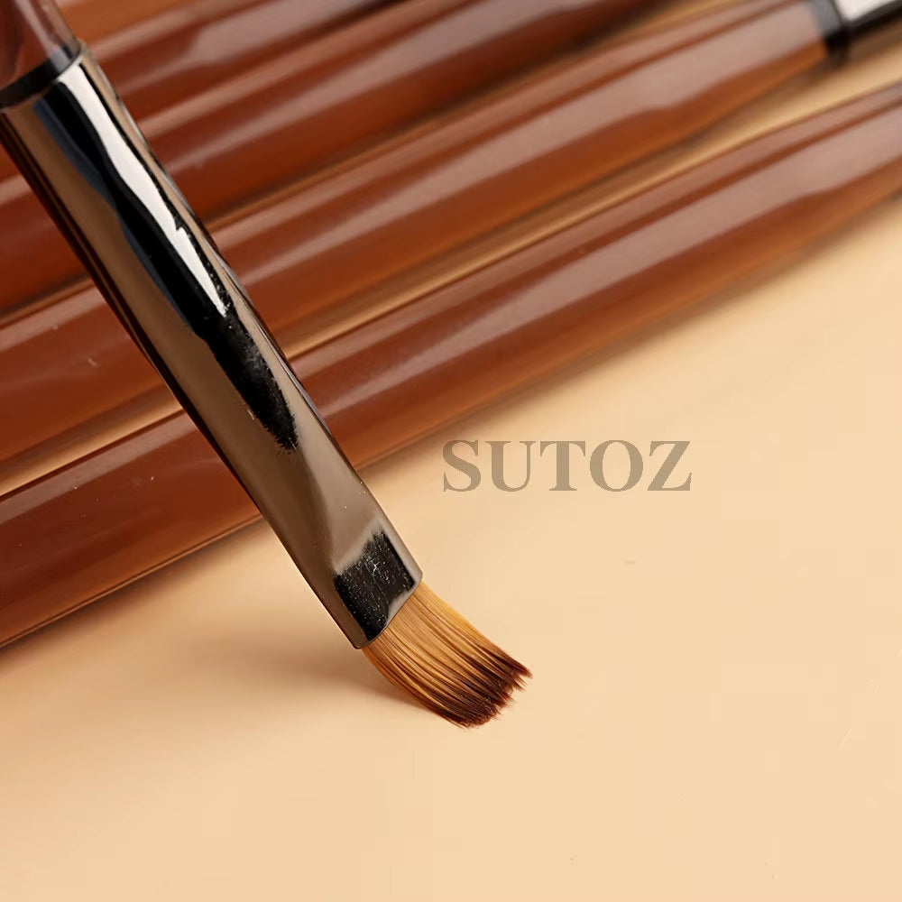 1Pcs Nail Art Liner Brush for Manicure French Stripe Acrylic Brush Extension Pen for Nail Polish Painting Drawing Brush GLCSB-1