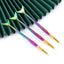 3Pcs/Set Kolinsky Gel Nail Art Line Painting Brushes Crystal Acrylic Thin Liner Drawing Pen Nail Art Manicure Tools Set