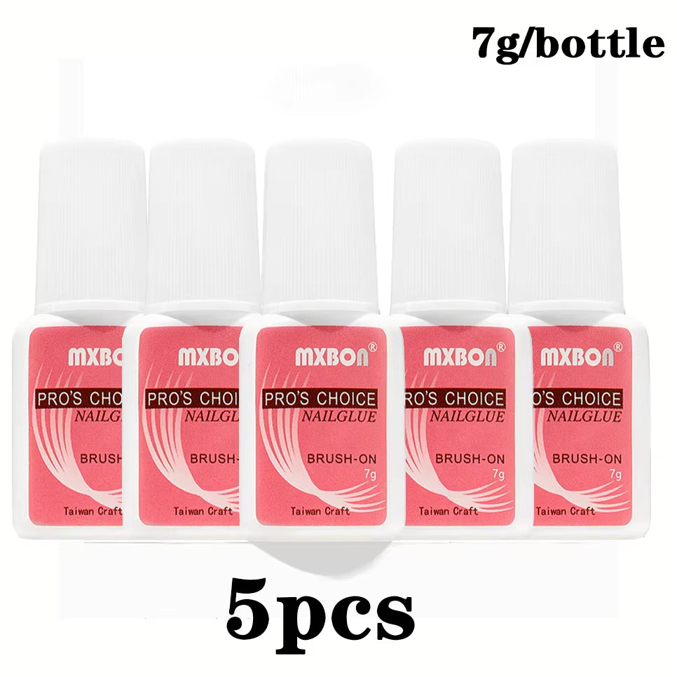 7G/Bottle Fast-Dry Nail Glue Professional Nail Tip Bond Glue 1/5/10Pcs for False Nail Tips Long Lasting Glue Nail Tools 2/3/10G