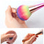 1Pc Nail Clean Brush Acrylic&Uv Gel Nail Art Dust Cleaner Nail Acrylic Brushes Rainbow Soft Colorful Nail Dust Collect Brushes,H