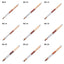 1PC Acrylic Nail Art Brush Manicure Powder Oval Crimped Shaped Nylon Hair Nail Painting Pen Wood Handle Manicure Tool