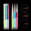 3Pcs 6/9/11Mm Nail Art Acrylic Brush UV Gel Polish Extension Carving Brush Metal Rhinestone Painting Liner Brush Drawing Pen