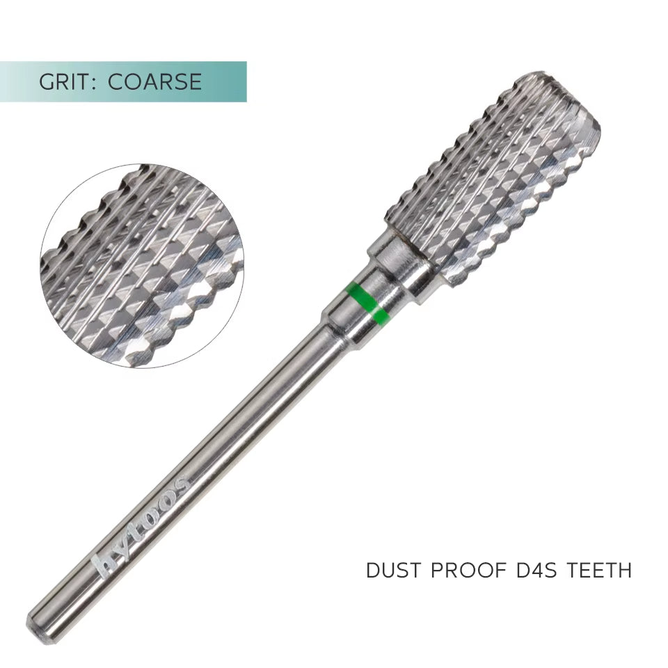 Safety Nail Drill Bits 13Mm Barrel Dust Proof D4S Right-Handed Carbide Drill Bits for Nails Electric Manicure Drills Tool