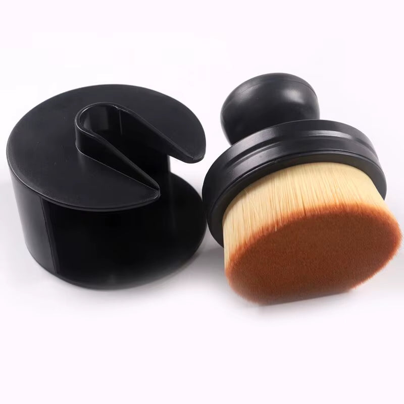 TSZS Nails Brush Popular round Small Flower Nail Paint Gel Make up Dust Cleaning Nail Art Dust Powder Remover Dust Brush