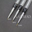 3Pcs 6/9/11Mm Nail Art Acrylic Brush UV Gel Polish Extension Carving Brush Metal Rhinestone Painting Liner Brush Drawing Pen