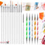 20Pcs/Set Nail Art Design Dotting Painting Drawing Polish Brush Pen Tools UV Gel