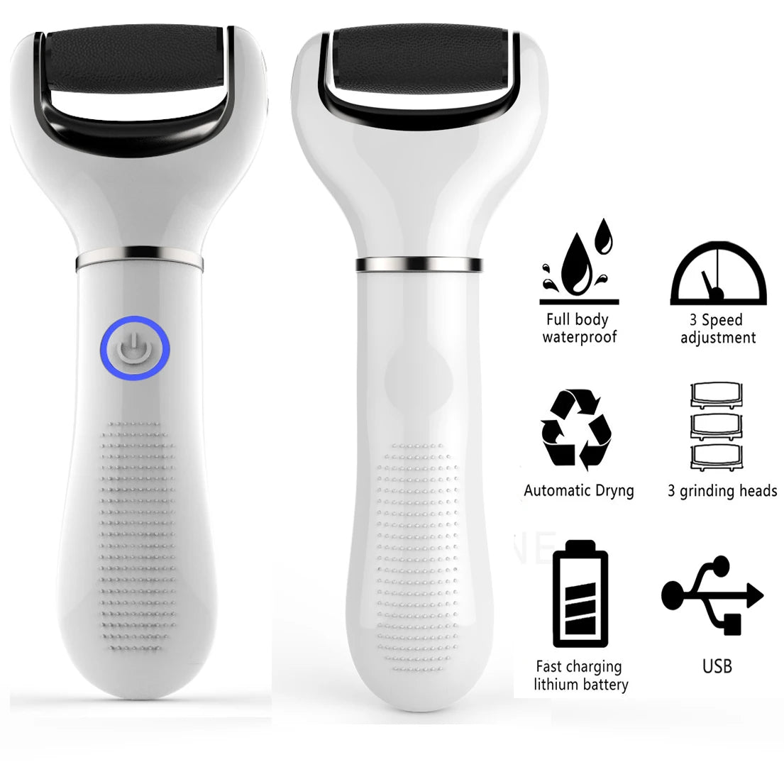 Electric Foot File Vacuum Callus Remover Pedicure Tools Dead Skin Callus Remover Foot Files USB Rechargeable Foot Skin Care Tool