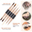 Professional Nail Art Brush Set 5Pcs Double-Ended Nail Art Brushes for Long Lines, Thin Liner Brush for Nails Detail