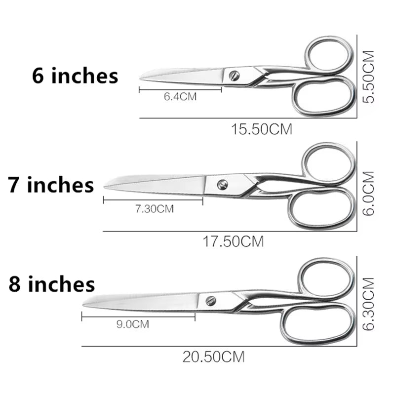 Professional Sewing Scissors Clothing Scissors Tailor Scissors Sharp Sewing Scissors Fabric Dressmaking Embroideries Scissor