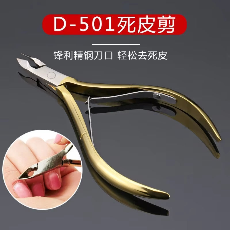 1Pc Professional Cuticle Cutter Nail Nippers Scissors Manicure Pusher Pedicure Tong Dead Skin Remover Nail Cuticle Regrowth Tool