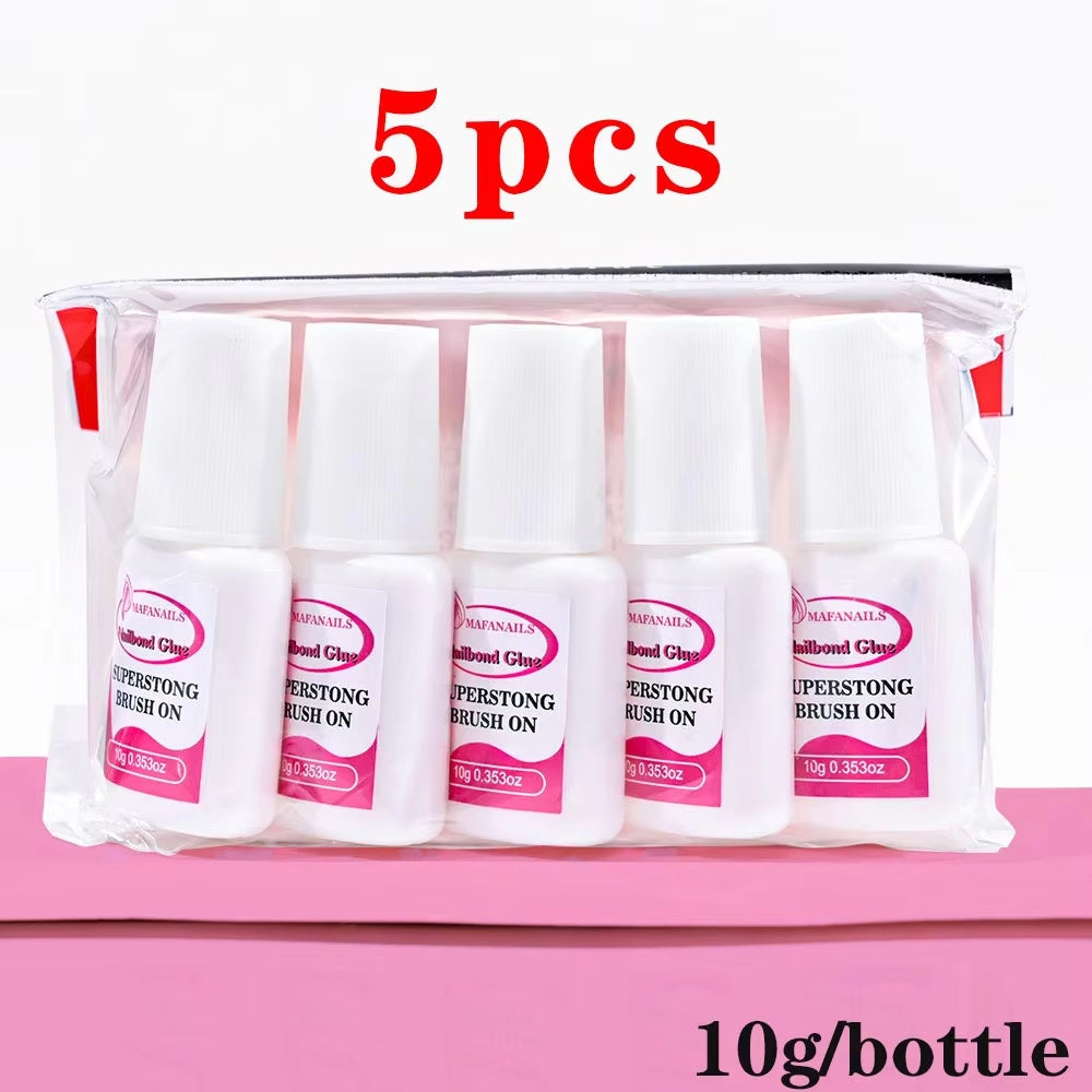 7G/Bottle Fast-Dry Nail Glue Professional Nail Tip Bond Glue 1/5/10Pcs for False Nail Tips Long Lasting Glue Nail Tools 2/3/10G