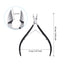 3 Packs Cuticle Nippers Cuticle Cutter Stainless Steel Professional Nail Cuticle Trimmer Pointed Blade Cuticle Remover Scissors Pedicure Manicure Tool for Fingernails and Toenails (Black)