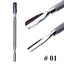 1Pcs Double-Ended Stainless Steel Cuticle Pusher Dead Skin Push Remover for Pedicure Manicure Nail Art Cleaner Care Tool