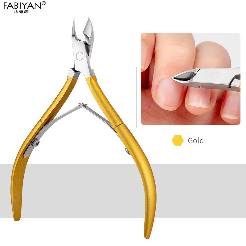 Cuticle Nippers Scissor Nail Art Clipper Dead Skin Remover Pliers Manicure Pedicure Trimming Tool D-501 Stainless Steel