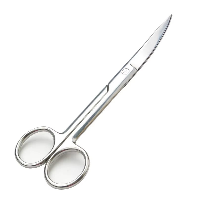 14Cm Large Stainless Steel Makeup Beauty Scissors Nail Tools Hair Eyelid Sticker?Tape Scissor Medical Manicure Tool