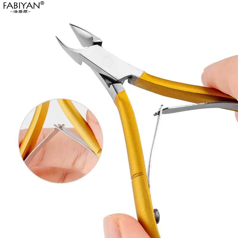 Cuticle Nippers Scissor Nail Art Clipper Dead Skin Remover Pliers Manicure Pedicure Trimming Tool D-501 Stainless Steel