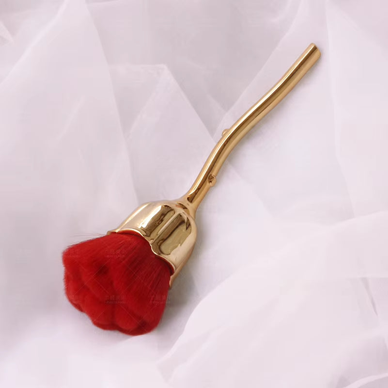 Rose Nail Art Dust Brush for Manicure Beauty Brush Blush Powder Brushes Fashion Gel Nail Accessories Nail Material Tools