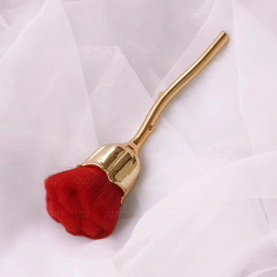 Rose Nail Art Dust Brush for Manicure Beauty Brush Blush Powder Brushes Fashion Gel Nail Accessories Nail Material Tools