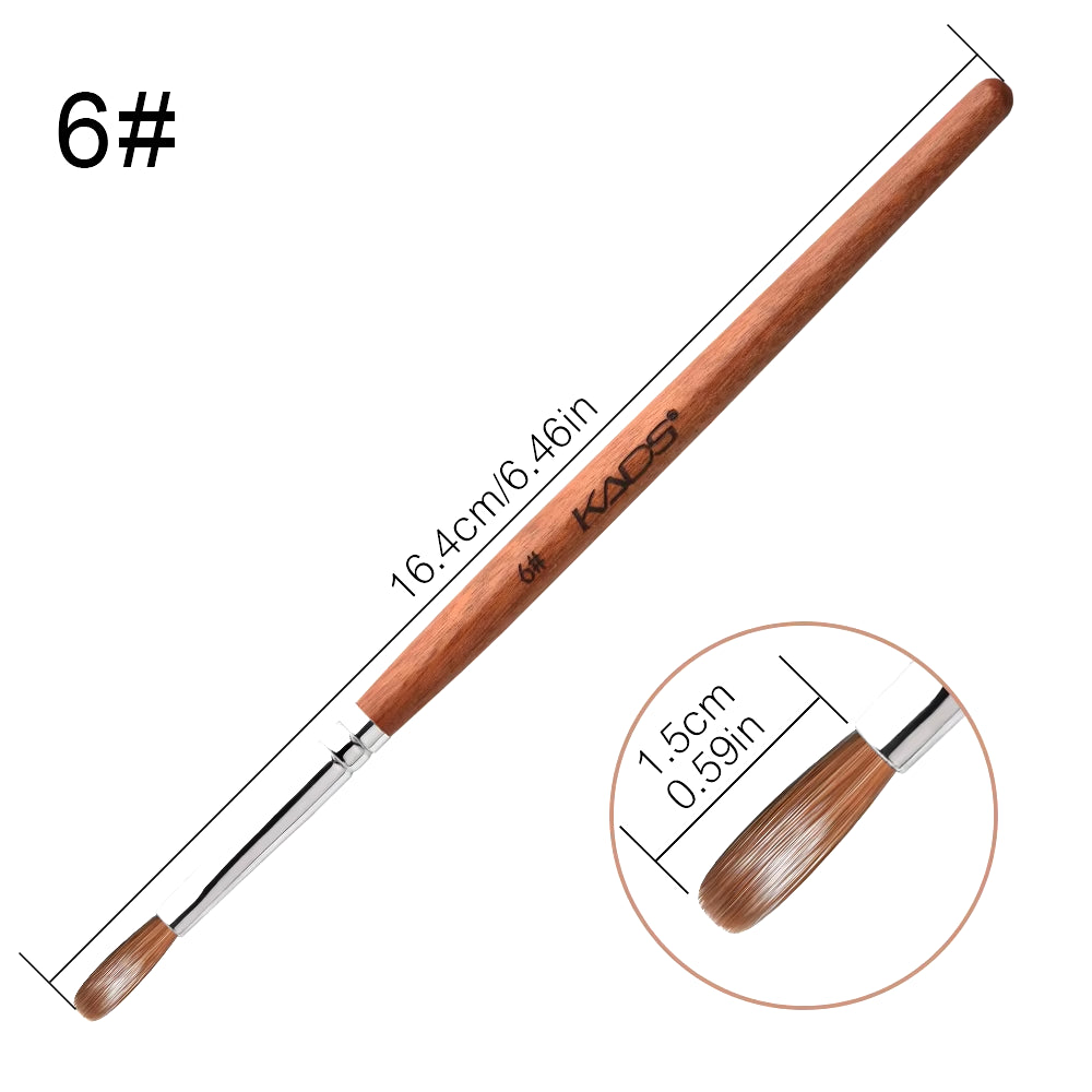 Professional Kolinsky Acrylic Nail Brush for Nails Manicure Tool Acrylic Powder Extension Nail Art Brush Tool Crimped