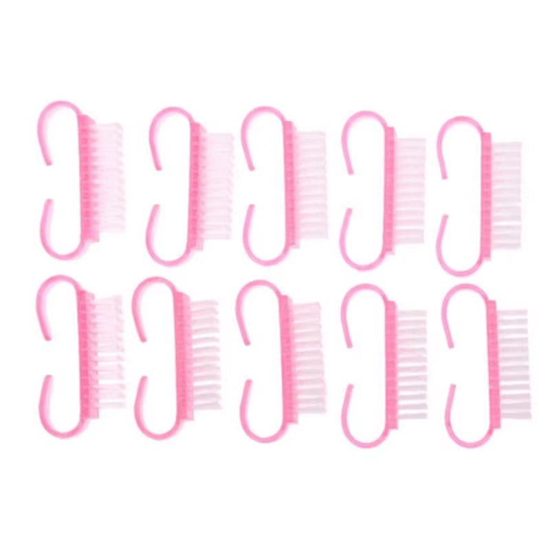 10 Pcs/Lot Cleaning Nail Brush Tools File Nail Art Manicure Pedicure Soft Remove Dust Plastic Dust Cleaning Brushes