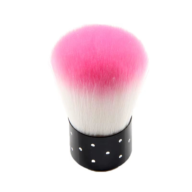 TSZS Nails Brush Popular round Small Flower Nail Paint Gel Make up Dust Cleaning Nail Art Dust Powder Remover Dust Brush