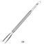 1Pcs Rainbow Stainless Steel Nail Cuticle Pusher Nipper Double Sided Dead Skin Push Remover Manicure Nail Care Tool