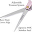 6.5" Professional Straight Pet Grooming Scissor, Dog Cat Grooming Shear/Scissor with Ultra-Light Aeronautical Aluminum Handle, 440C Japanese Stainless Steel Pet Grooming Shear, Pink