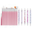 15Pcs/Set Nail Brush for Manicure Gel Brush for Nail Art Nail Brush Acrylic Gel Brush Liquid Powder Carving Makeup Set