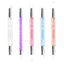 5Pcs/Set Nail Art Pen Dual-Ended Silicone Flower Sculpture Pen Acrylic Adjustable Glue Handle Embossing Pen Dotting Brush Tools