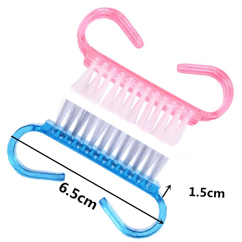 10 Pcs/Lot Cleaning Nail Brush Tools File Nail Art Manicure Pedicure Soft Remove Dust Plastic Dust Cleaning Brushes