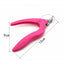 U-Shaped Nail Clipper Edge Cutter Stainless Steel Acrylic Fake Nail Tip Trimmer Toenail Scissors Manicure Tool