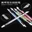 5Pcs/Set Nail Art Pen Dual-Ended Silicone Flower Sculpture Pen Acrylic Adjustable Glue Handle Embossing Pen Dotting Brush Tools