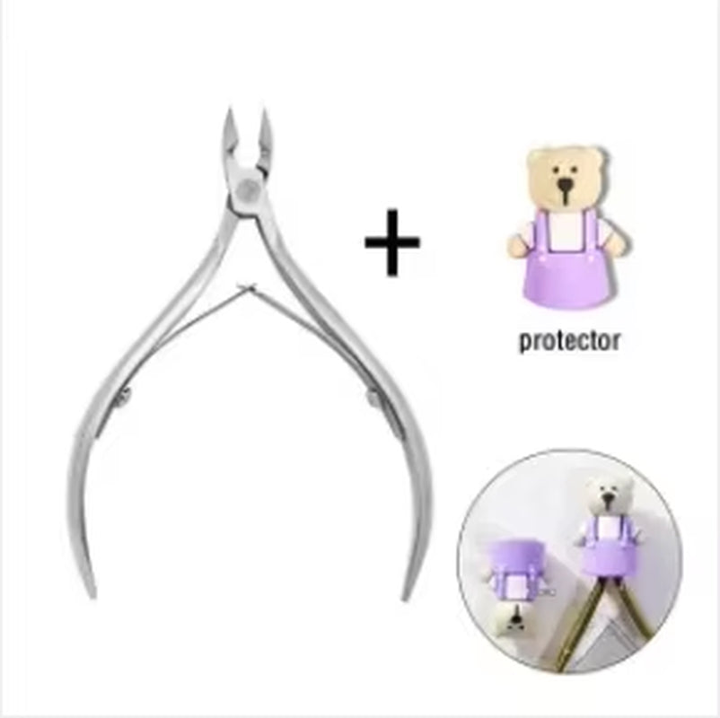 1Pc Cuticle Nippers Nail Manicure Scissors Clippers Trimmer Dead Skin Remover Pedicure Stainless Steel Cutters Nail Art Tools