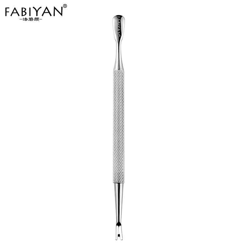 Stainless Steel Cuticle Pusher Remover Spoon Trimmer Metal Double Sided Finger Dead Skin Push Nail Art Manicure Pedicure Tool