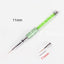 3Pcs 6/9/11Mm Nail Art Acrylic Brush UV Gel Polish Extension Carving Brush Metal Rhinestone Painting Liner Brush Drawing Pen