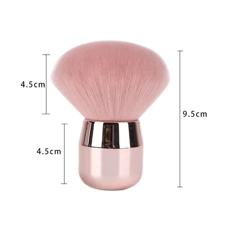 Large Soft Blush Powder Brush Hair Mushroom Shape Makeup Brush Nail Paint Gel Dust Cleaning Brush Make up Nail Art Manicure Tool