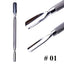 1Pcs Double-Ended Stainless Steel Cuticle Pusher Dead Skin Push Remover for Pedicure Manicure Nail Art Cleaner Care Tool