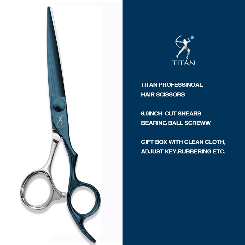 TITAN Barber Scissors Professional Hair Scissors Hairdressing Scissors Cutting Scissors JAPAN ATS314 Stainless Steel