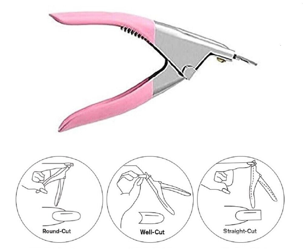 Acrylic Nail Scissor False Nail Clipper, U-Edge Manicure Tips Cutter Nail Tool