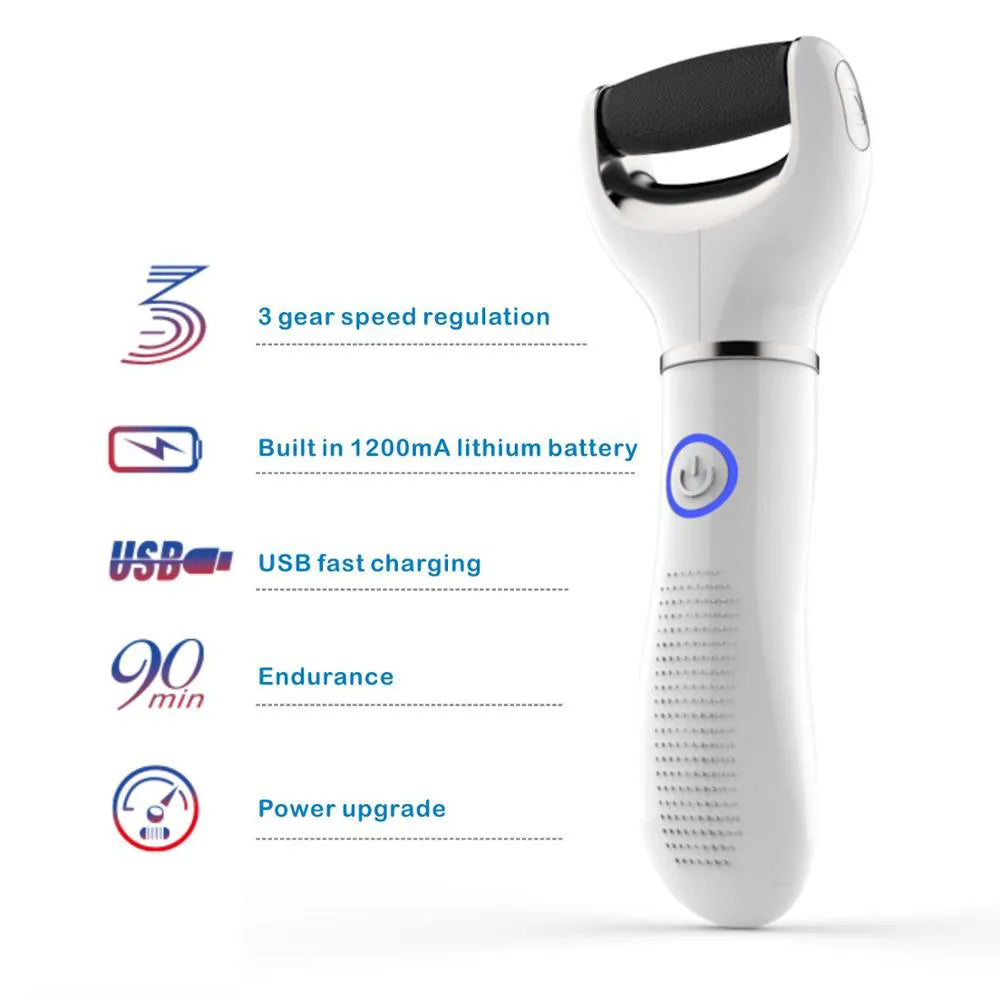 Electric Foot File Vacuum Callus Remover Pedicure Tools Dead Skin Callus Remover Foot Files USB Rechargeable Foot Skin Care Tool