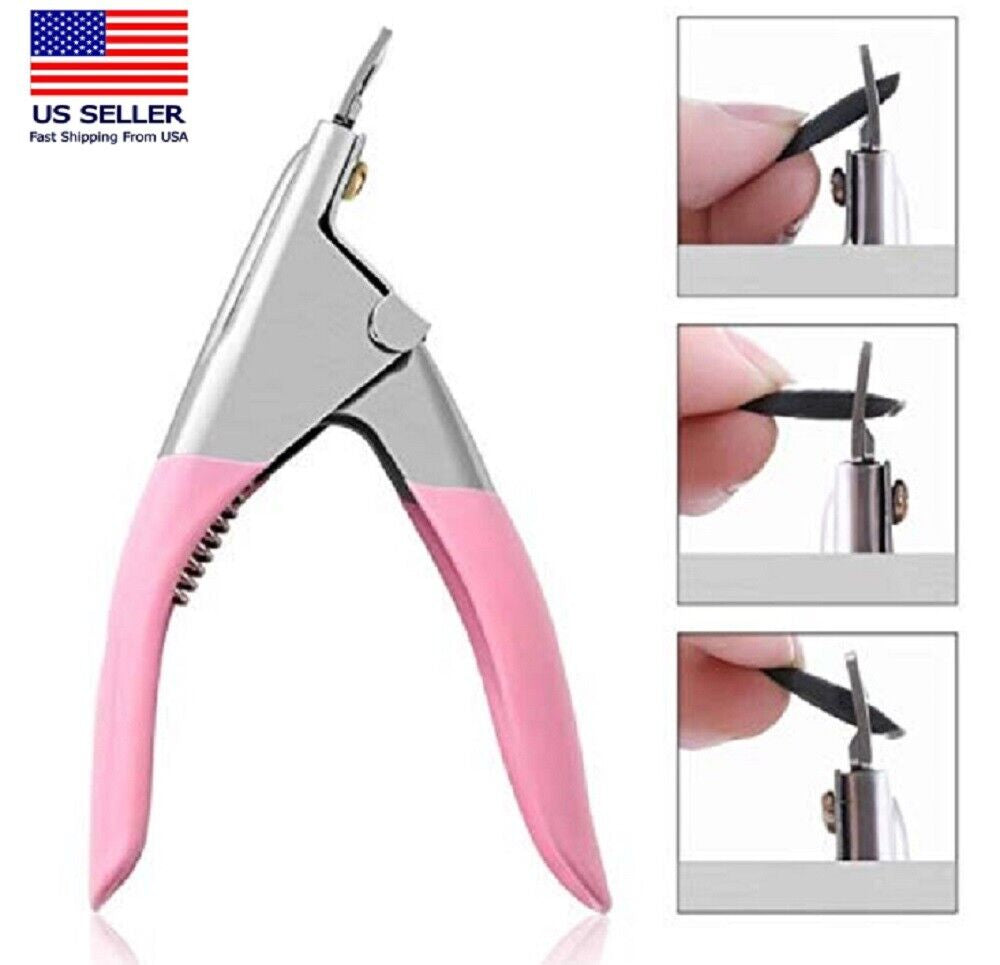 Acrylic Nail Scissor False Nail Clipper, U-Edge Manicure Tips Cutter Nail Tool