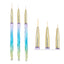 3Pcs/Set Kolinsky Gel Nail Art Line Painting Brushes Crystal Acrylic Thin Liner Drawing Pen Nail Art Manicure Tools Set