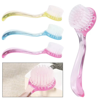 Nail Brushes round Head Nail Powder Clean Brush Manicure Long Handle Dust Cleaning Brush Manicure Pedicure Tool Nail Accessories