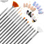 7 Size Nail Art Brush Flat Acrylic Drawing Pen UV Gel Polish French Design Painting Extension Coating Tools Set Manicure